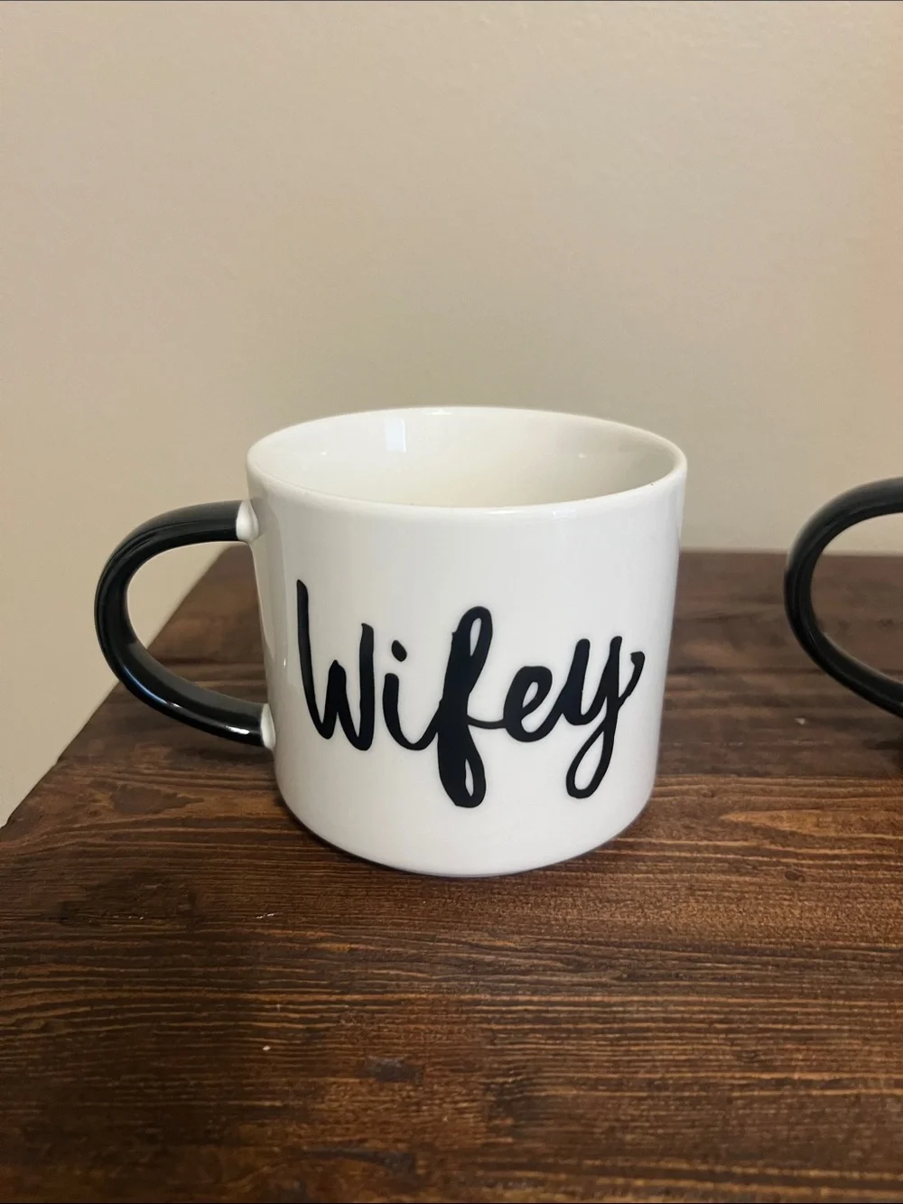 Threshold White Porcelain Mug with Black Logo